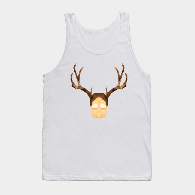 The Office – Schrute Buck Geometric Art Tank Top by Shinsen Merch